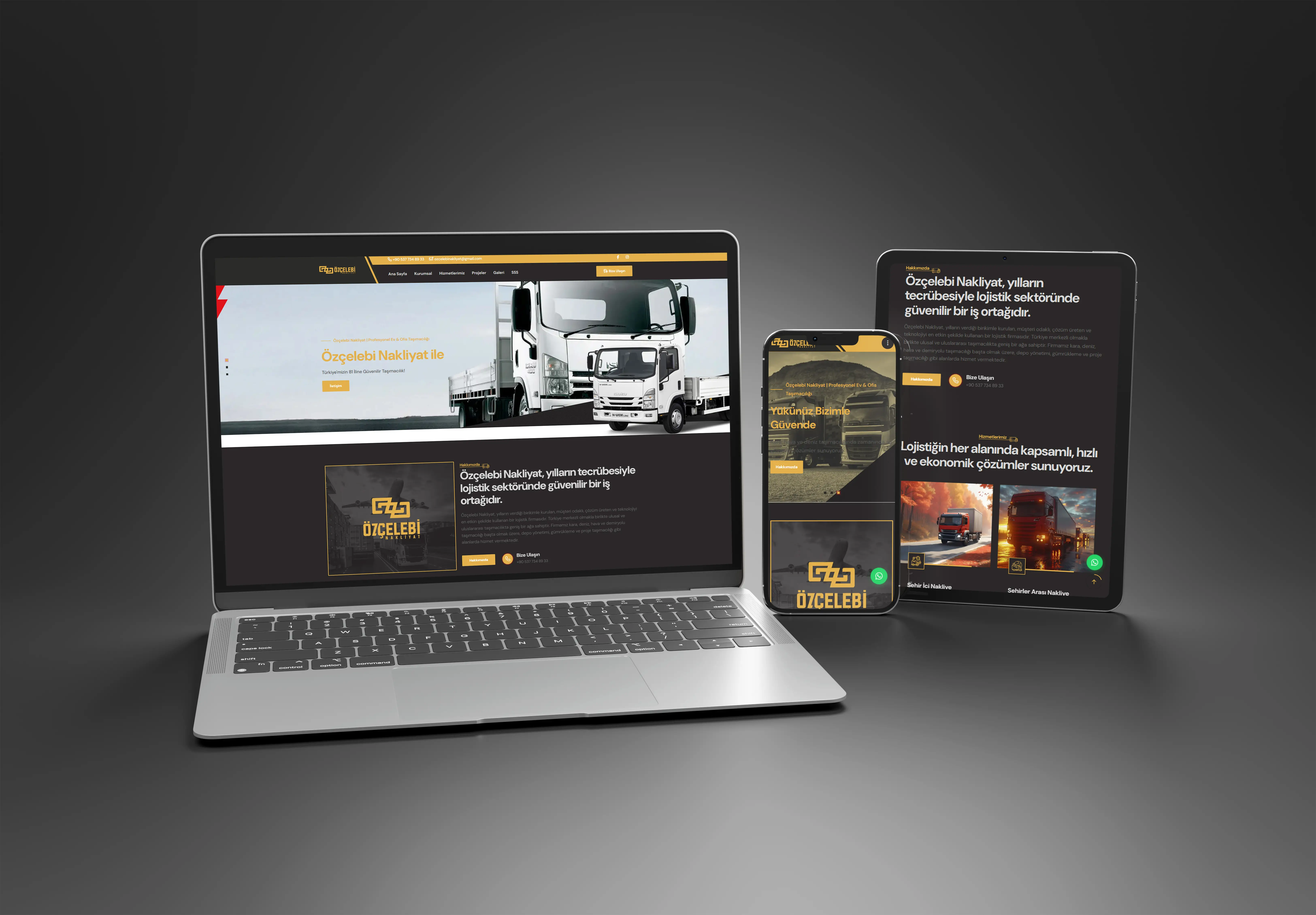 Özçelebi Nakliyat Kurumsal Web Sitesi