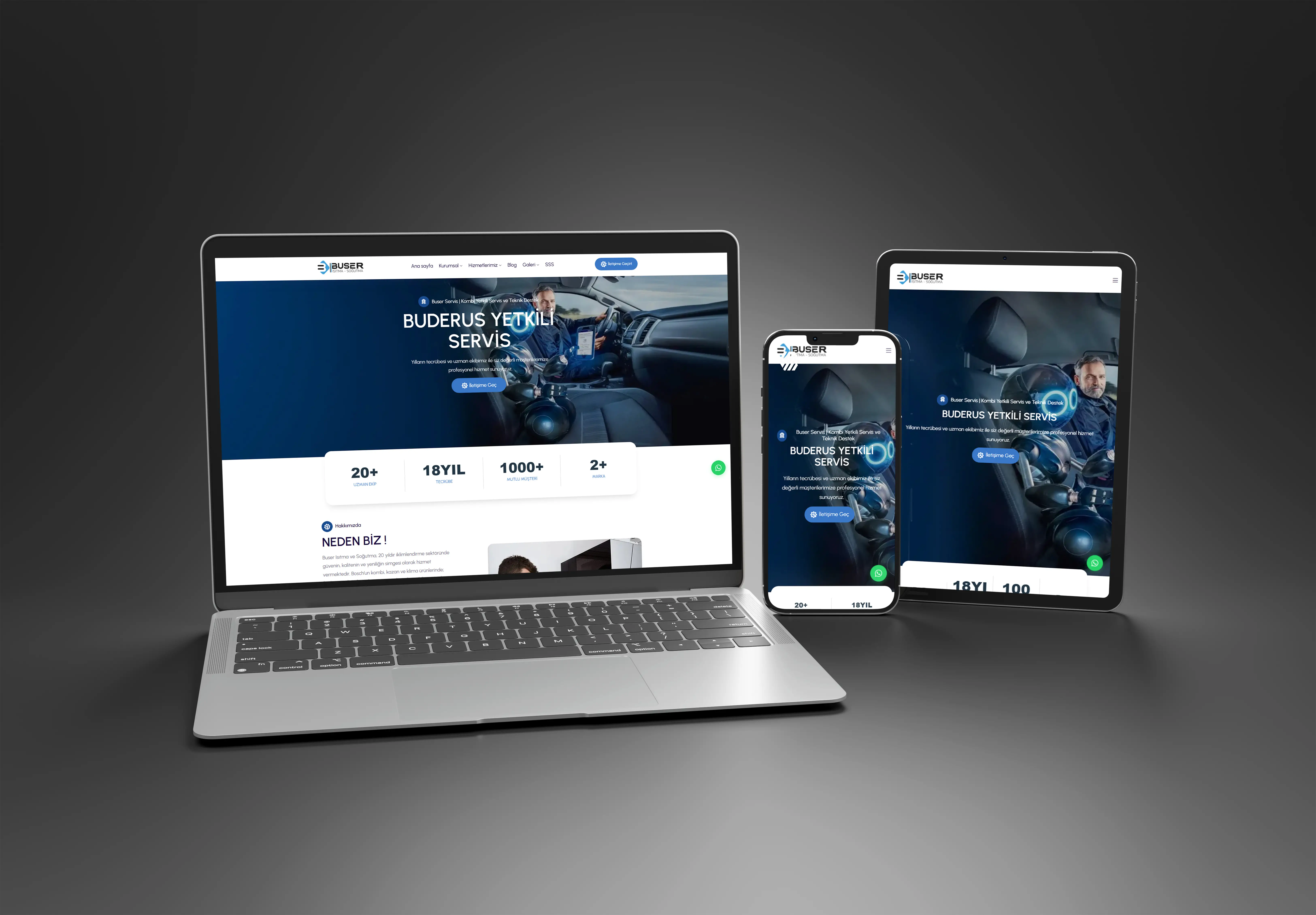 Buser Servis Kurumsal Web Sitesi